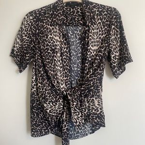Animal print top by All Saints